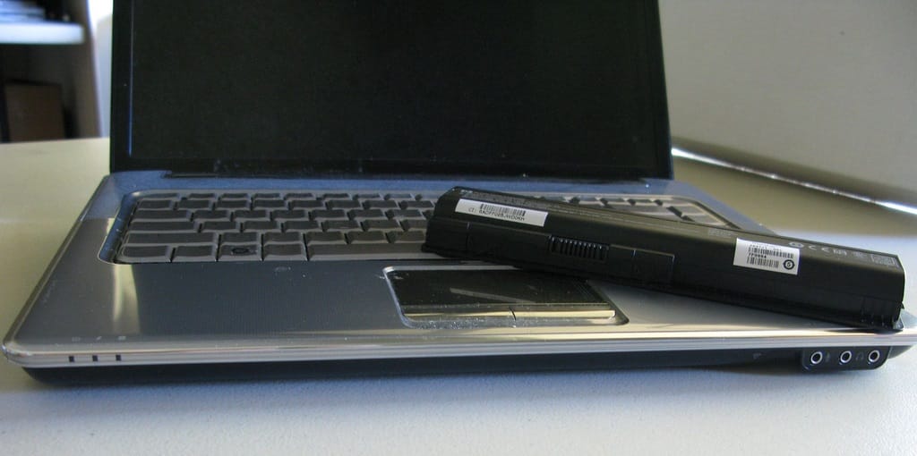 laptop and batteries