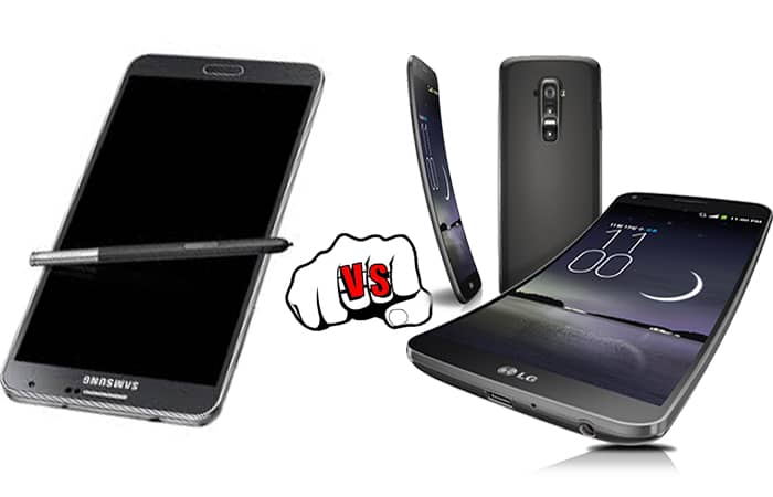 Samsung Galaxy Note 3 vs LG G Flex